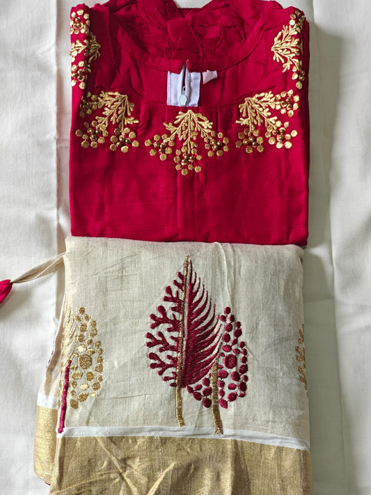 SET PAVADA BLOUSE - KIDS (SIZE 32)