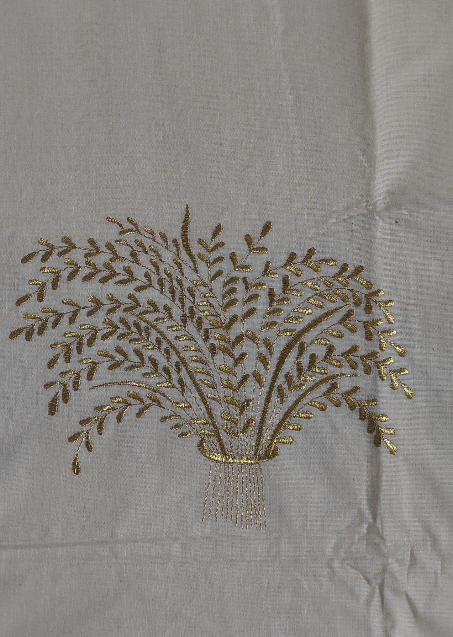 Golden Tissue Saree with NELKATHIR Embroidery