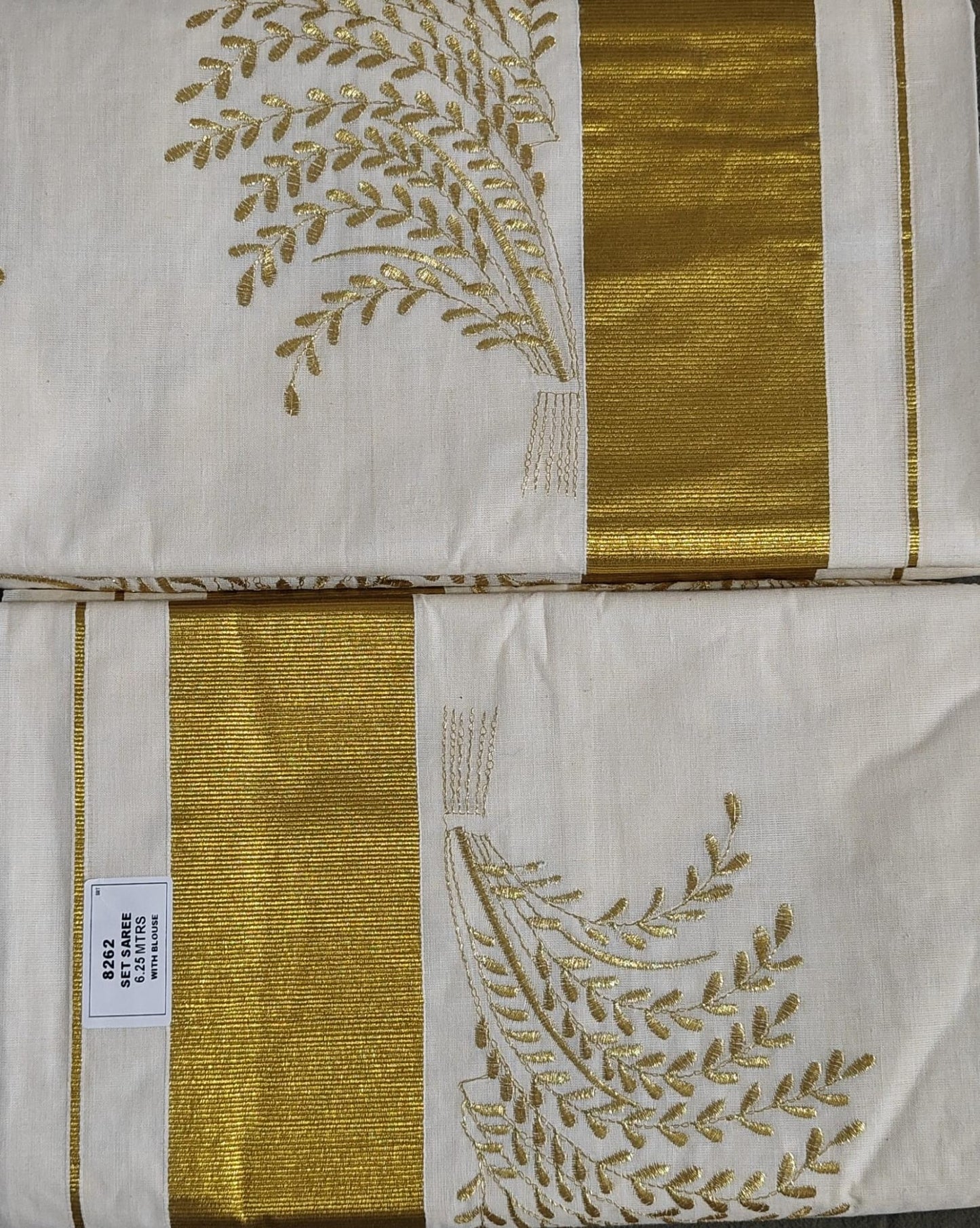 Golden Tissue Saree with NELKATHIR Embroidery