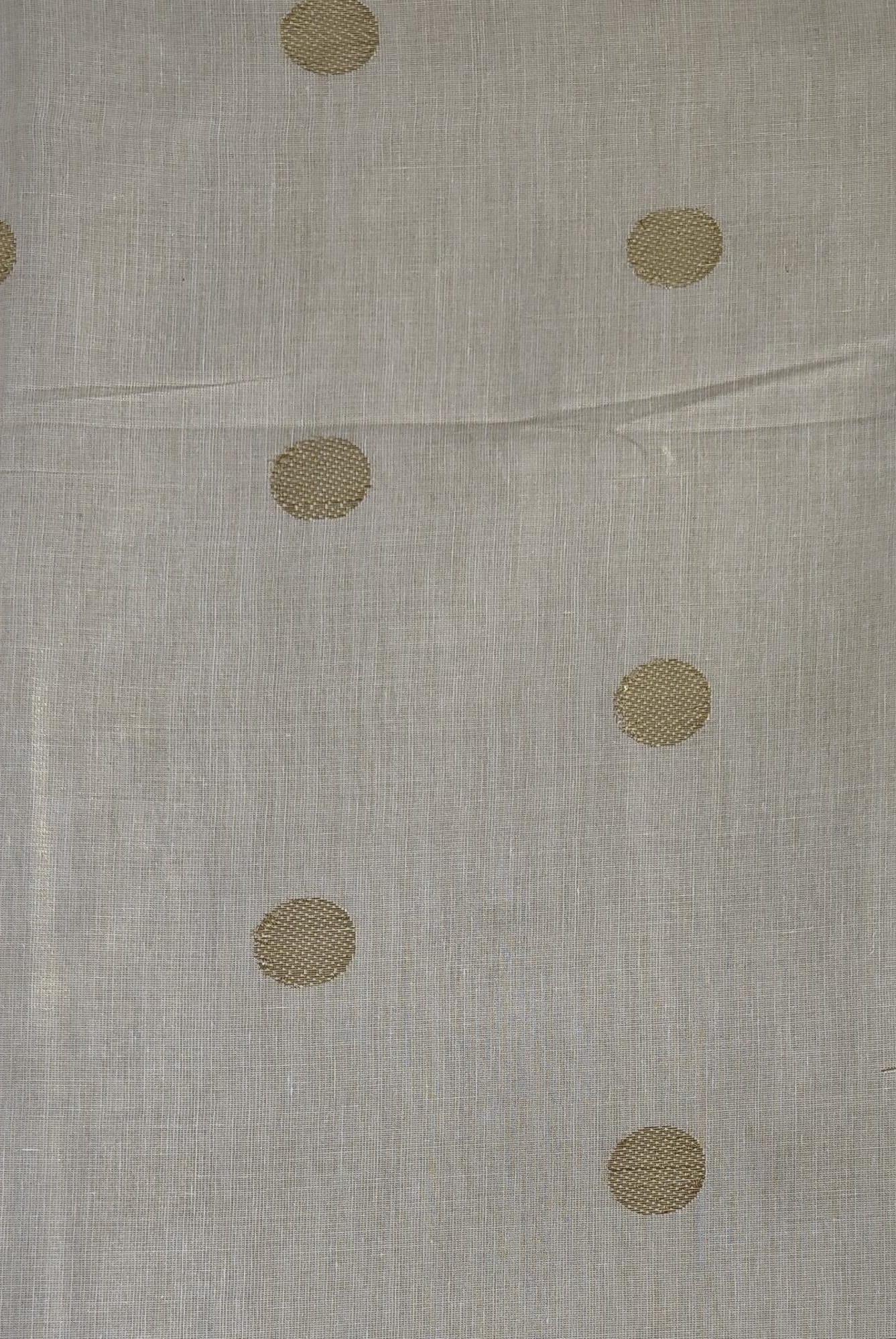 Golden Tissue Saree with Bottle Temple Motifs