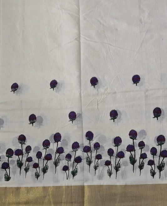 Set Saree with Floral Design