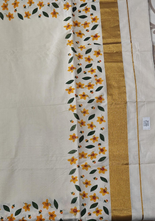 Set Saree with Floral Design
