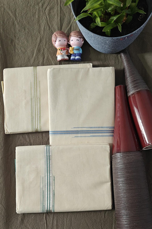 1 inch - Kerala Special Chutti Kara With Light Blue Texture