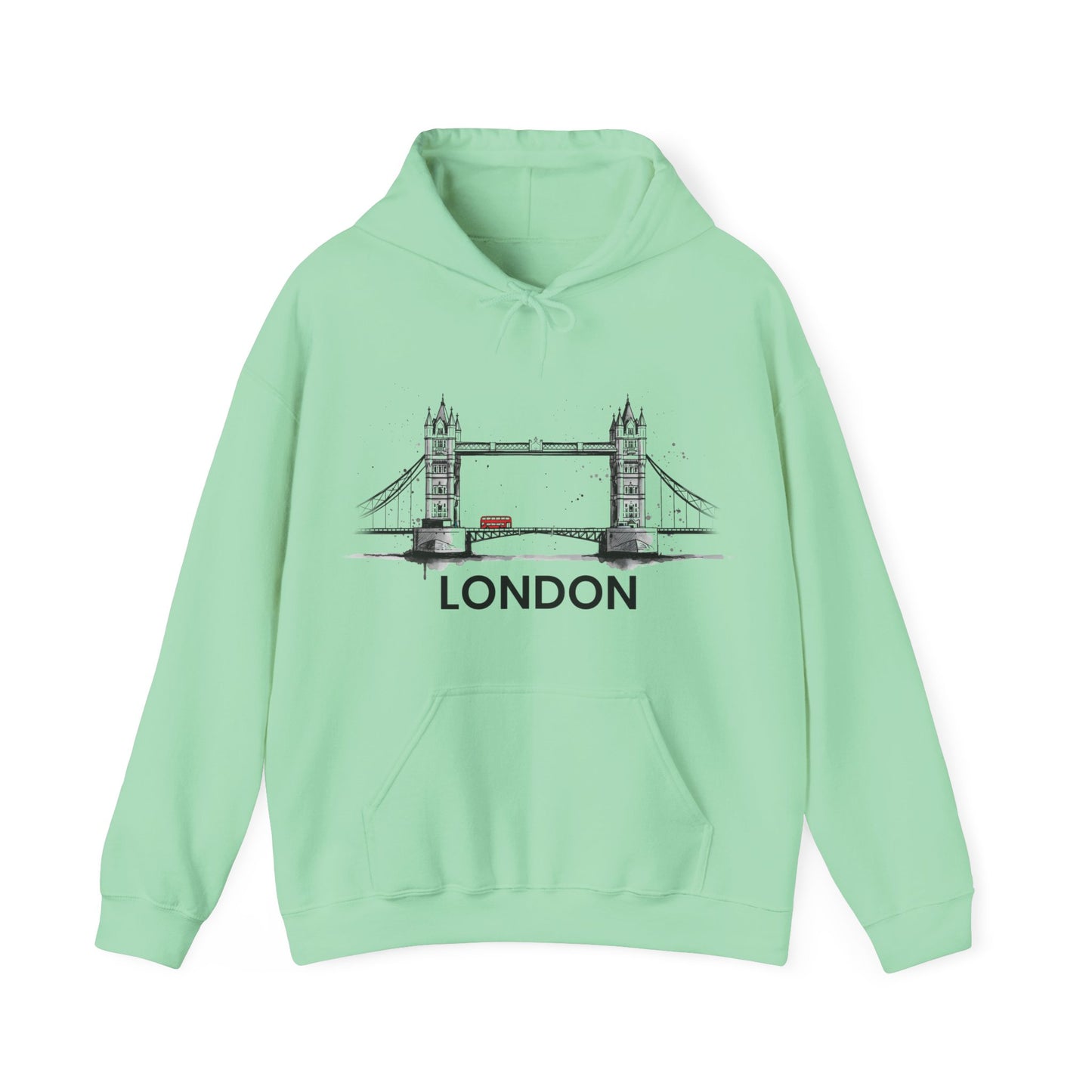 London Sketch Hoodie – Minimal Tower Bridge Illustration