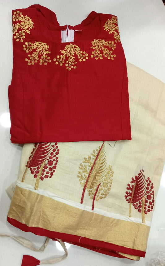SET PAVADA BLOUSE  - KIDS (SIZE 32)