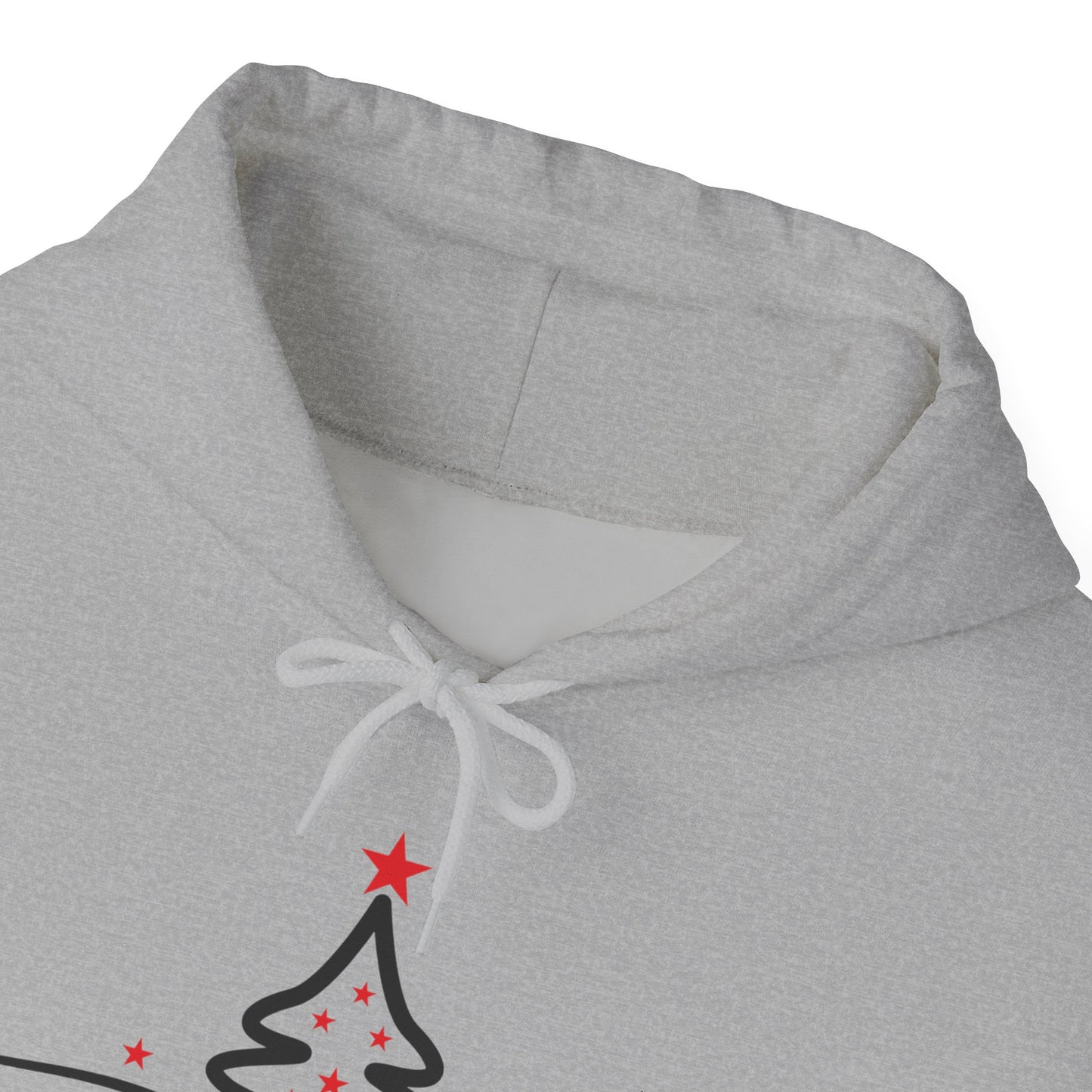 Christmas Tree Hoodie - Minimal 'merry christmas' Holiday Sweatshirt