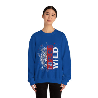 Wild Lion Tokyo Crewneck Sweatshirt — Urban Jungle Graphic Pullover