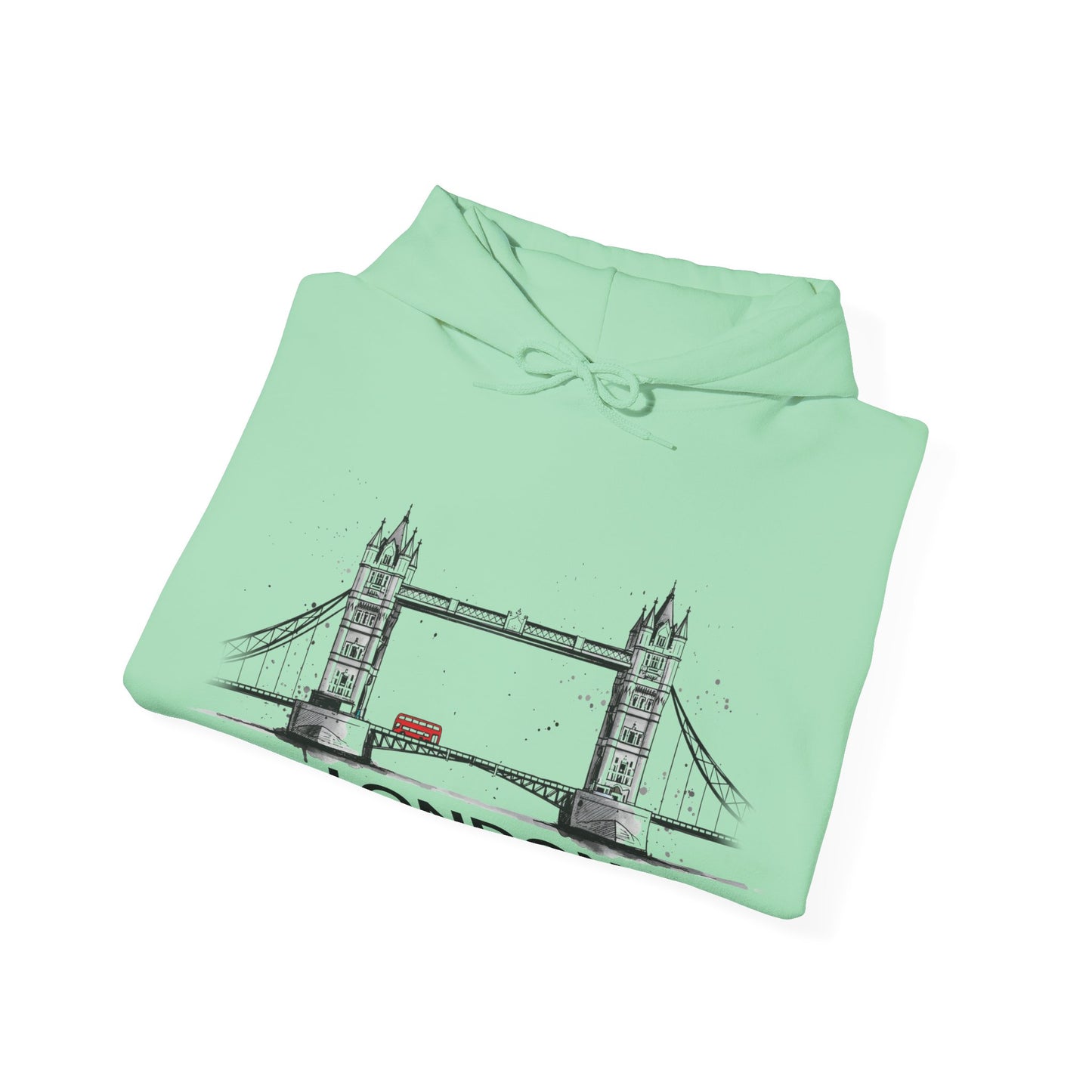 London Sketch Hoodie – Minimal Tower Bridge Illustration