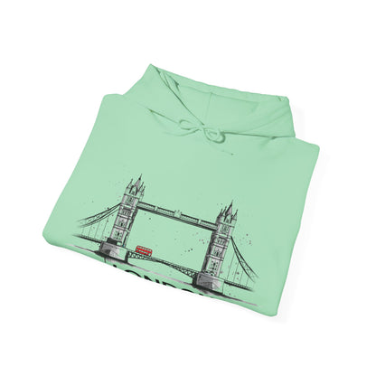 London Sketch Hoodie – Minimal Tower Bridge Illustration