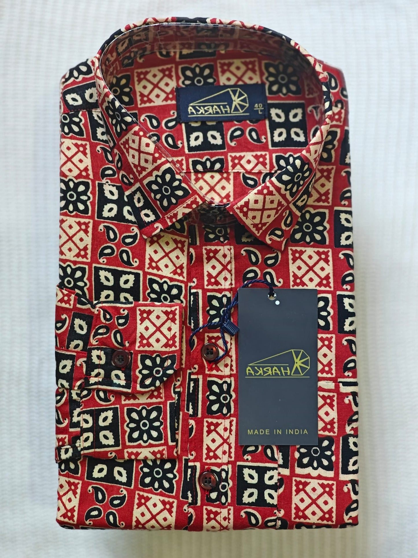 Onam Collection Printed  Full sleave Shirt for Men