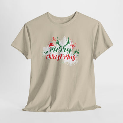 Comfort-Fit Merry Christmas Unisex Heavy Cotton T-Shirt