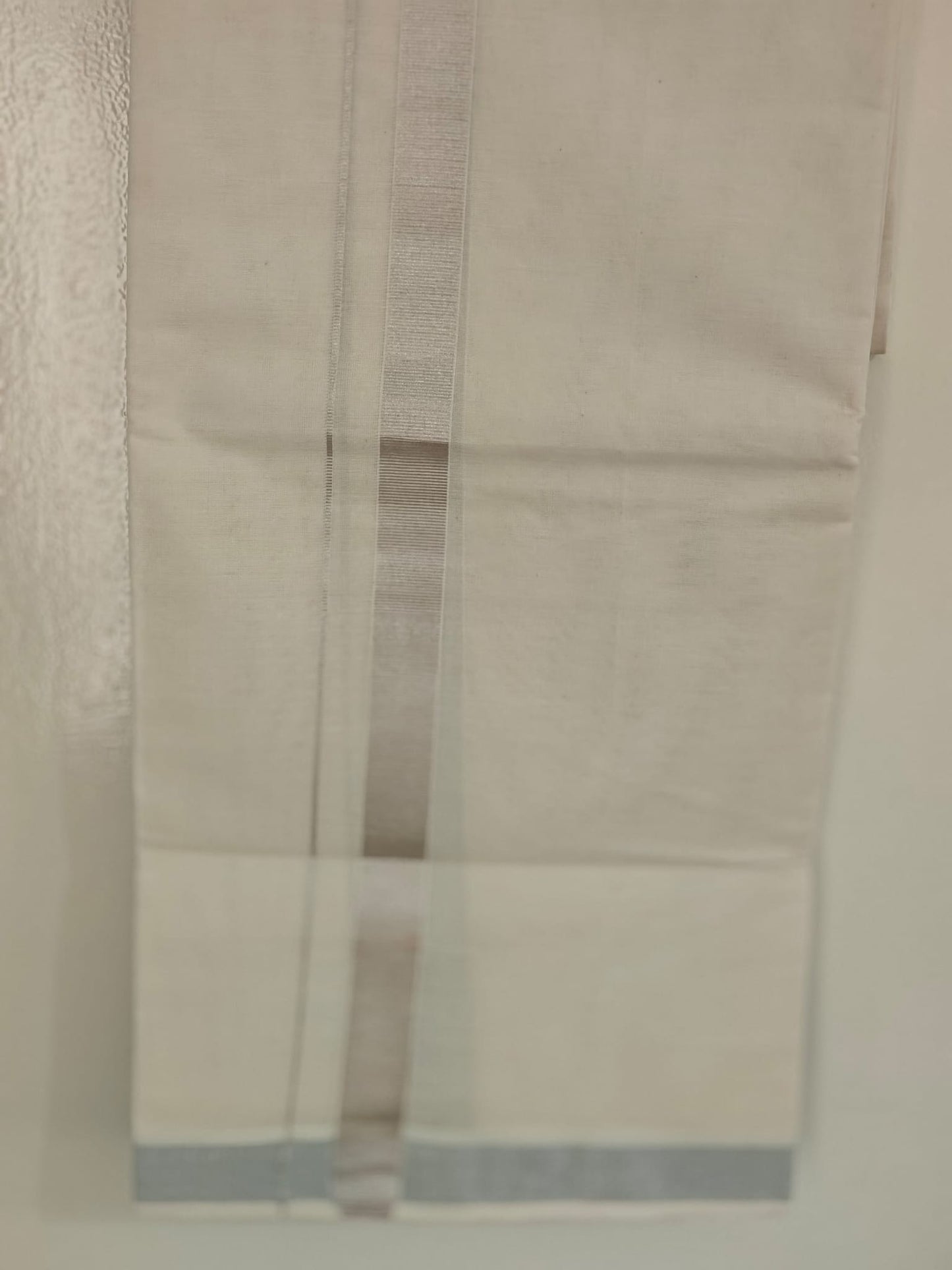 Double Silver Kasavu Dothie