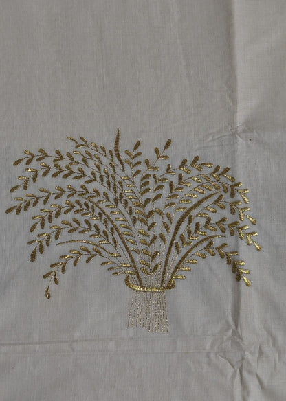 Golden Tissue Saree with NELKATHIR Embroidery