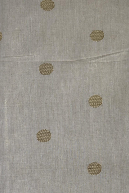 Golden Tissue Saree with Bottle Temple Motifs