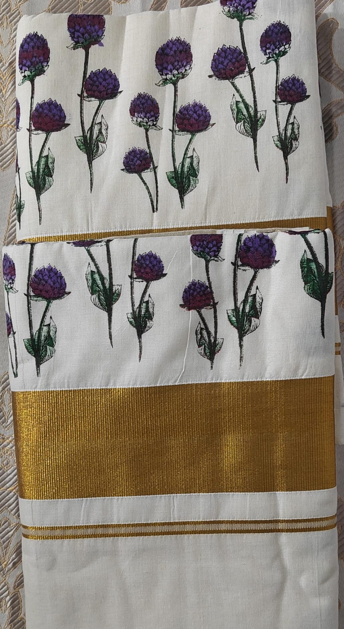 Set Saree with Floral Design
