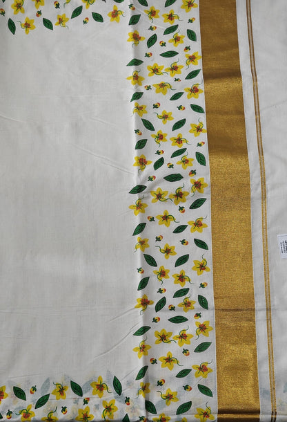 Set Saree with Floral Design