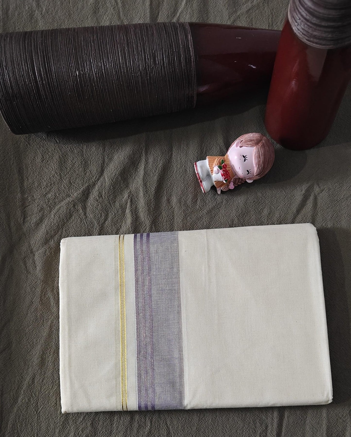 Double Dhothi 1.7 Inch Kara Ash Color