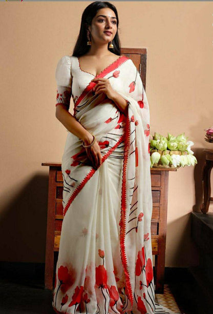 Tulip Digital Print Saree
