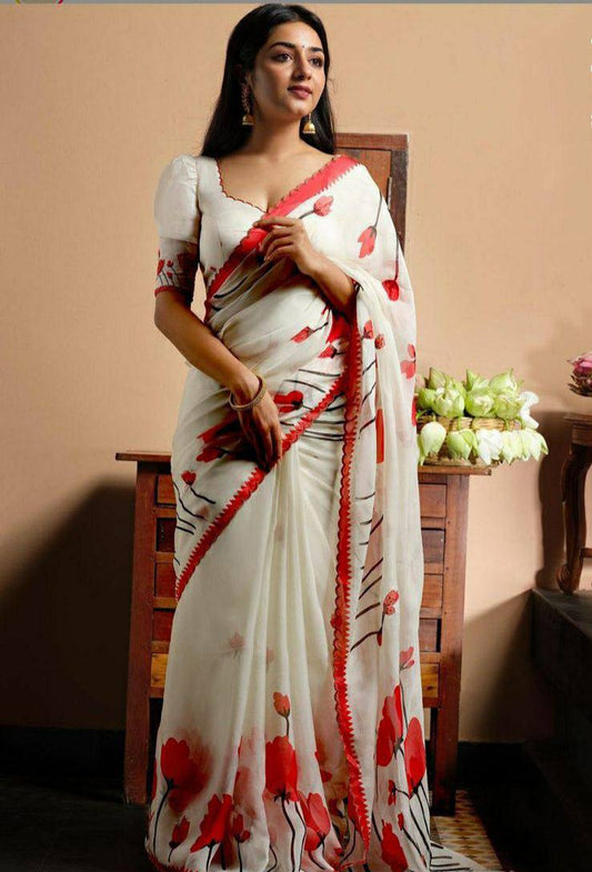 Tulip Digital Print Saree