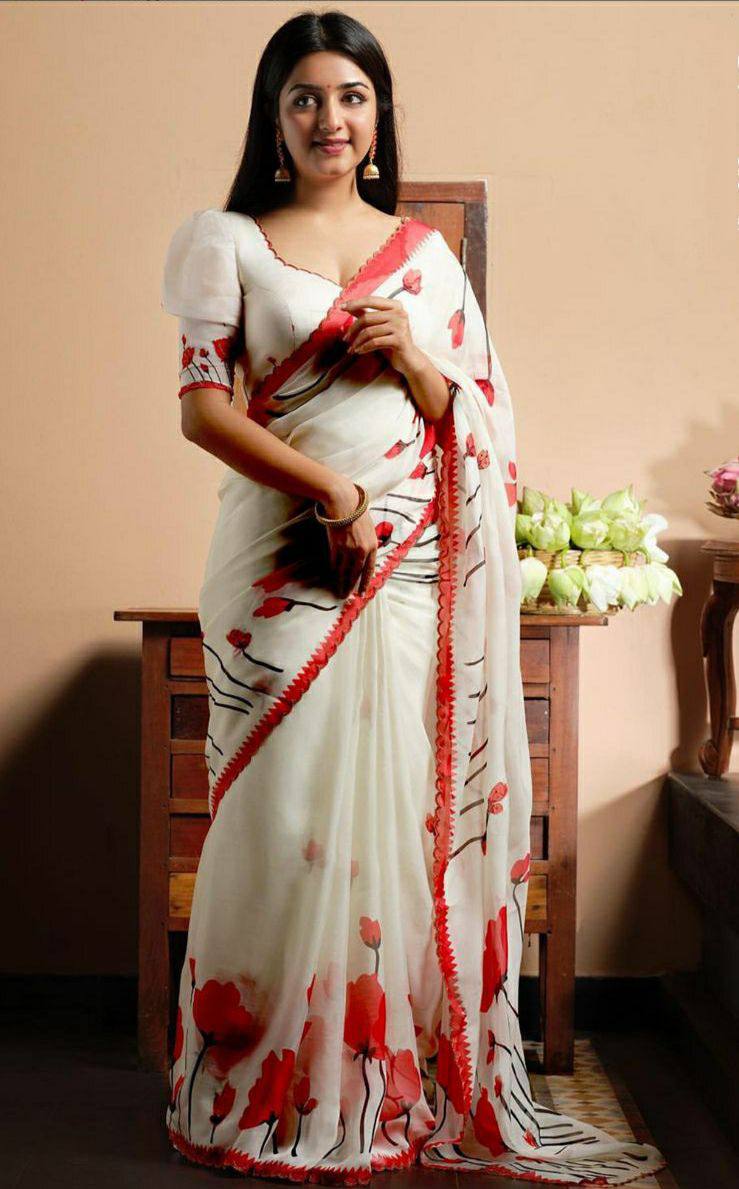 Tulip Digital Print Saree