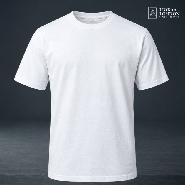 Lioraa London Regular Fit Organic T-Shirt - 220gsm Heavyweight | CR2200 LL100