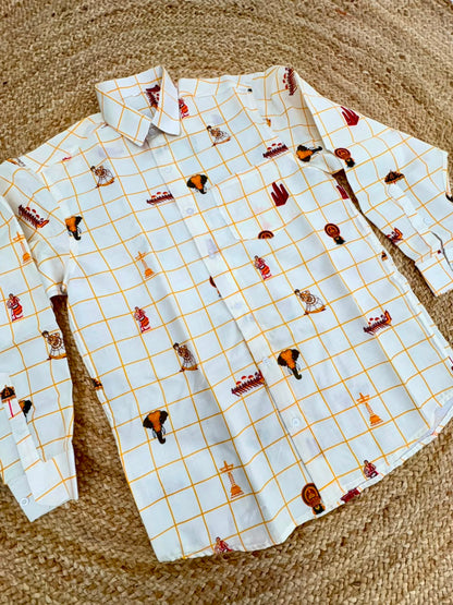 ONAM 26 SPECIAL COMBO - DOTHIE + FS CHECK SHIRT